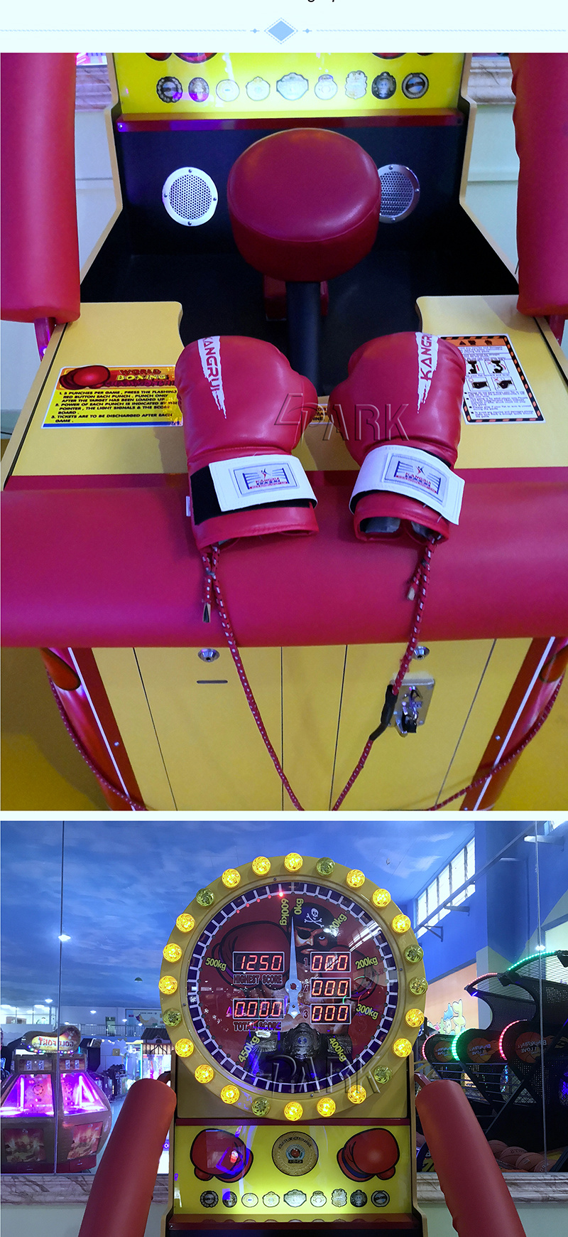 Amusement Park Indoor Games World Boxing Champion Boxing Game Ticket Machine Coin Operated