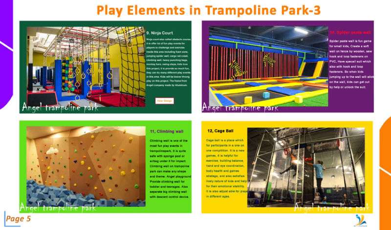 Kids Free Jump Trampoline for Indoor Playground