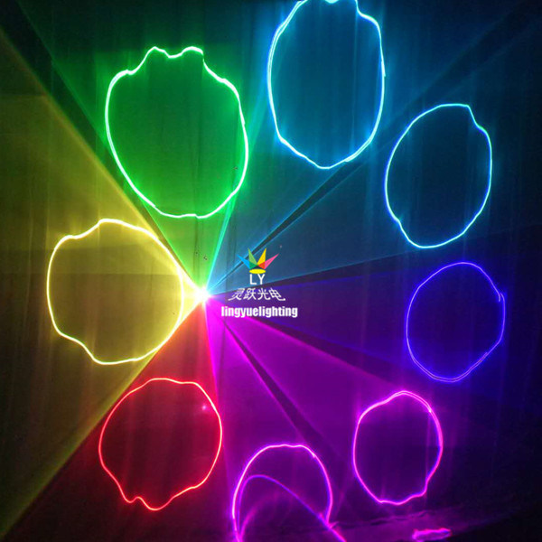 4W Indoor DJ Landmark RGB Animation Laser Light