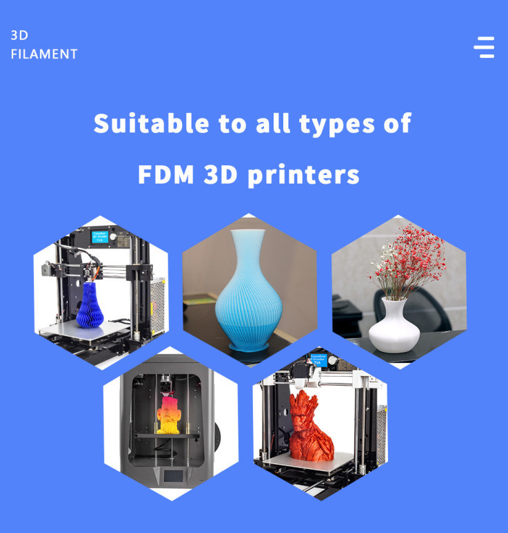 1.75mm colorful TPU Fdm 3D Printer Filaments Materials for Every Maker