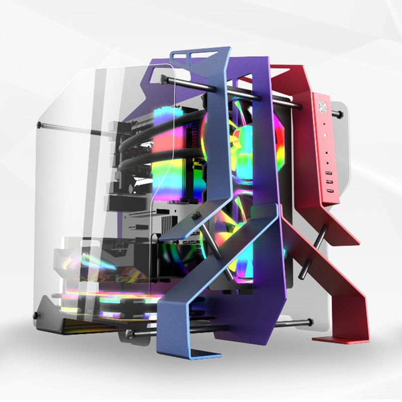 RGB Backlit Style PC Gamer Towers Gaming Computer Case