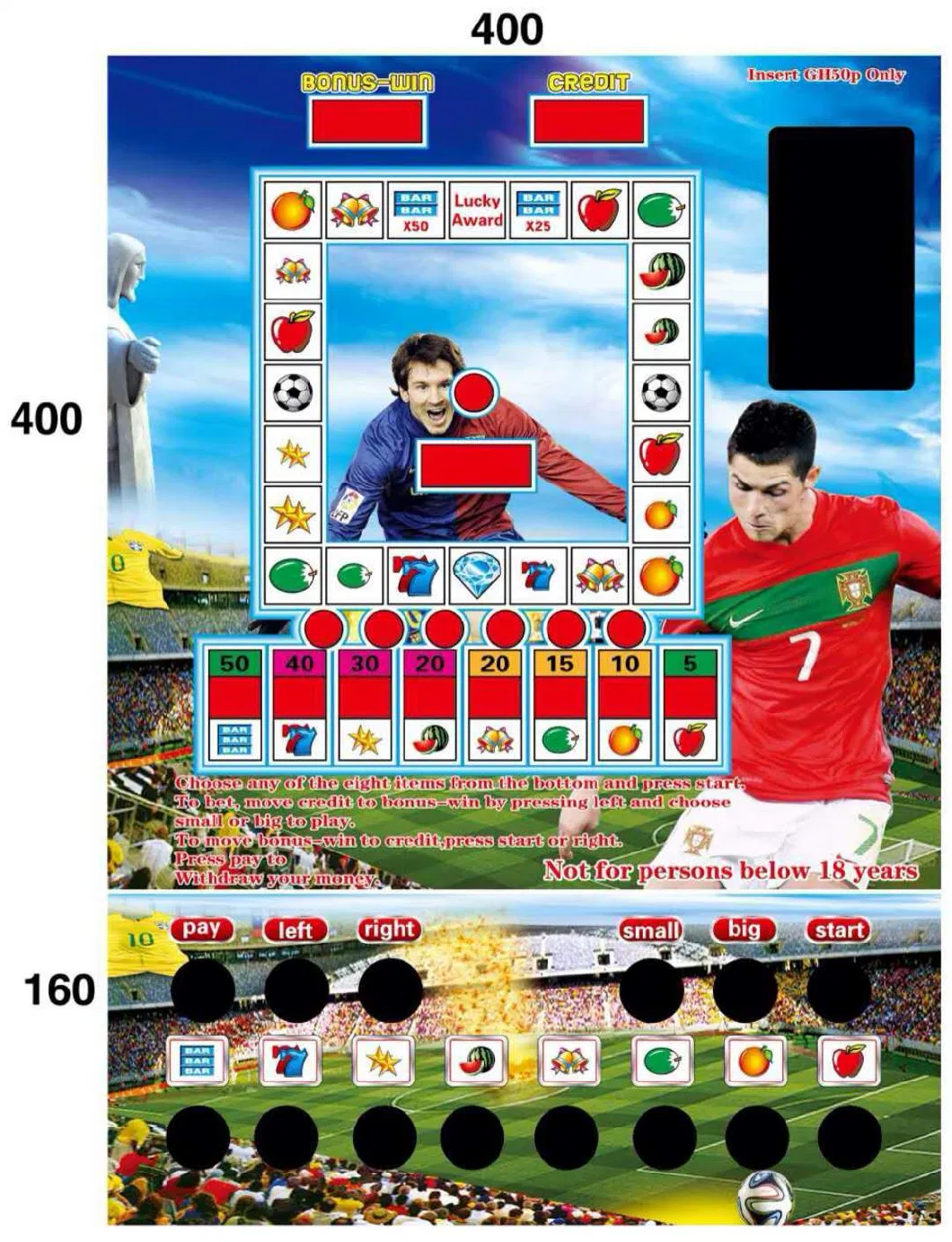 The World Cup Slot Casino Gambling Arcade Game Machines Popular in Africa