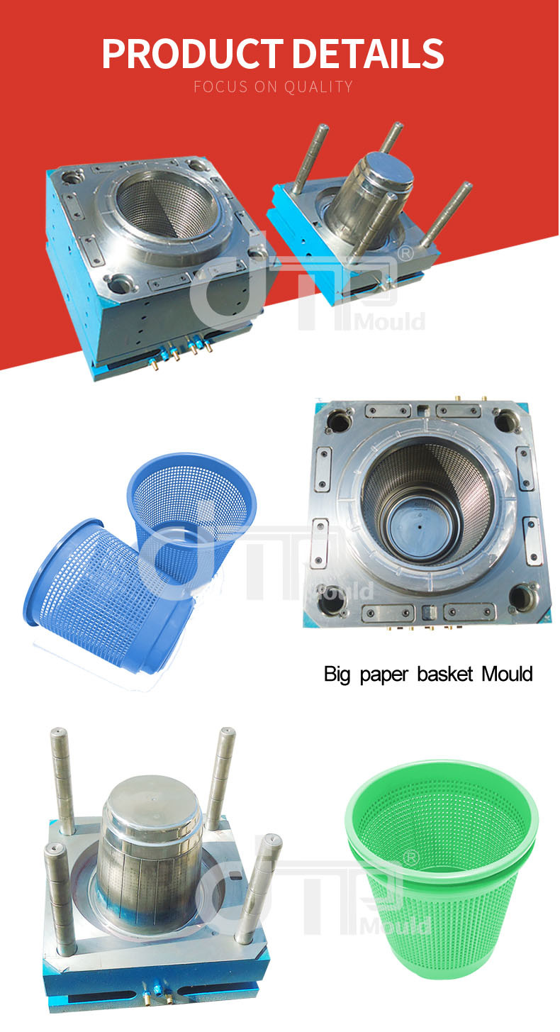Fine Quality Custom Made Dustbin Plastic Injection Mould Making
