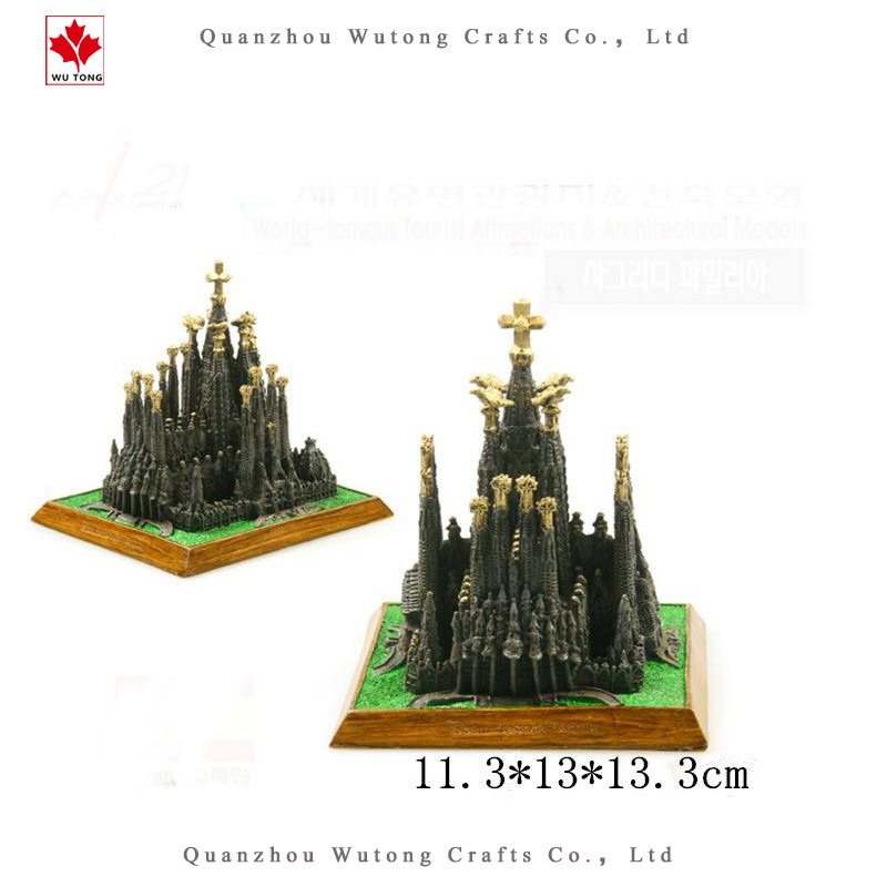 3D Souvenir Spain The Holy Family Cathedral Resin Model