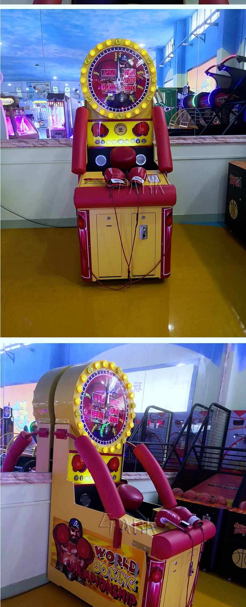 World Boxing Championship Coin Operated Amusement Park Arcade Game Machine