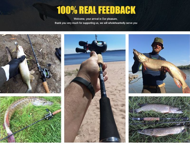 Carbon Fiber Big Game Spinning Casting Lure Fishing Rod