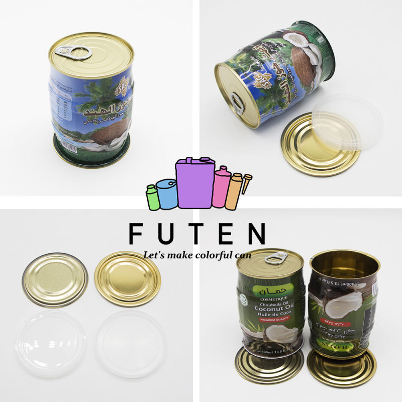 Wholesale Custom Printed Self Sealing Tin Can Packaging Round Cans