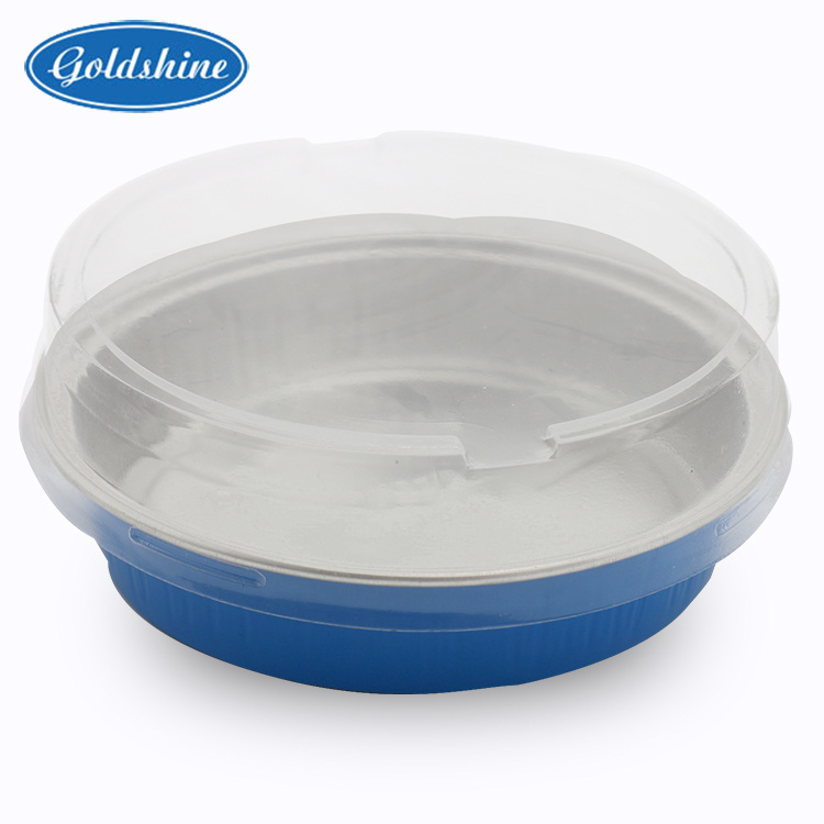 Small Takeaway Round Color Aluminum Foil Container for Baking Cake Bread