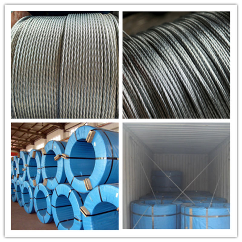 7wire Strand Zinc Coated Galvanized Guy Steel Wire Strand Conductor