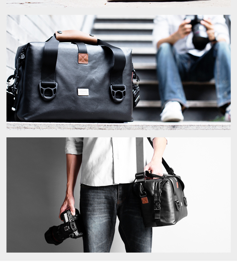 Outdoor Shoulder Camera Bag Canvas Laptop Waterproof SLR Camera Bag