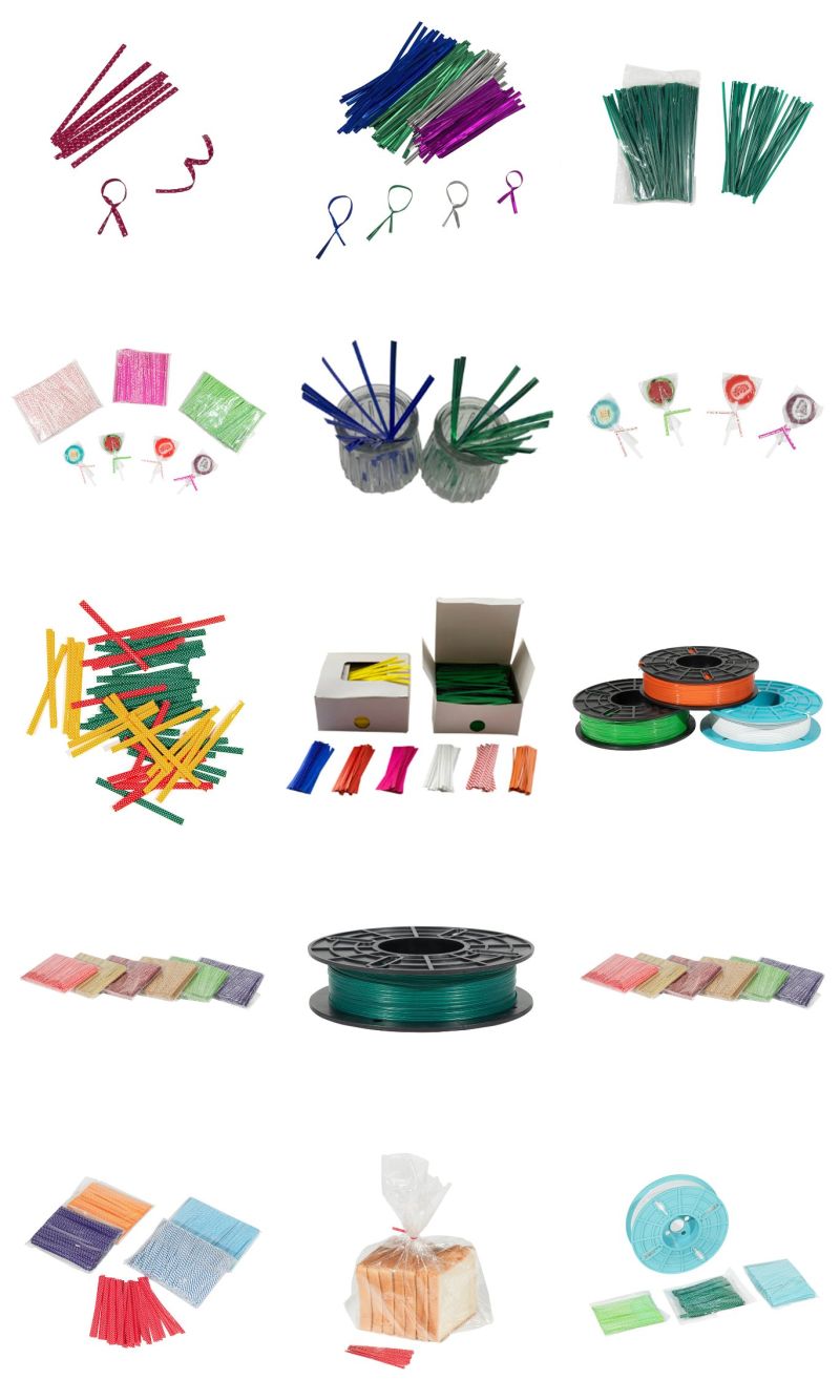 Factory Supplier Customized Color PE Plastic Single Wire Twist Ties