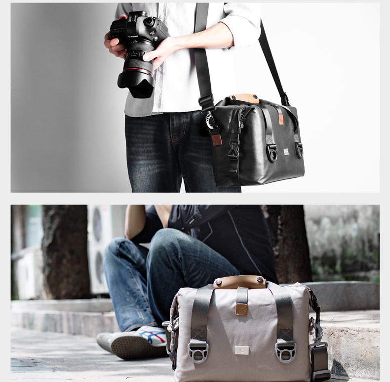 Outdoor Shoulder Camera Bag Canvas Laptop Waterproof SLR Camera Bag