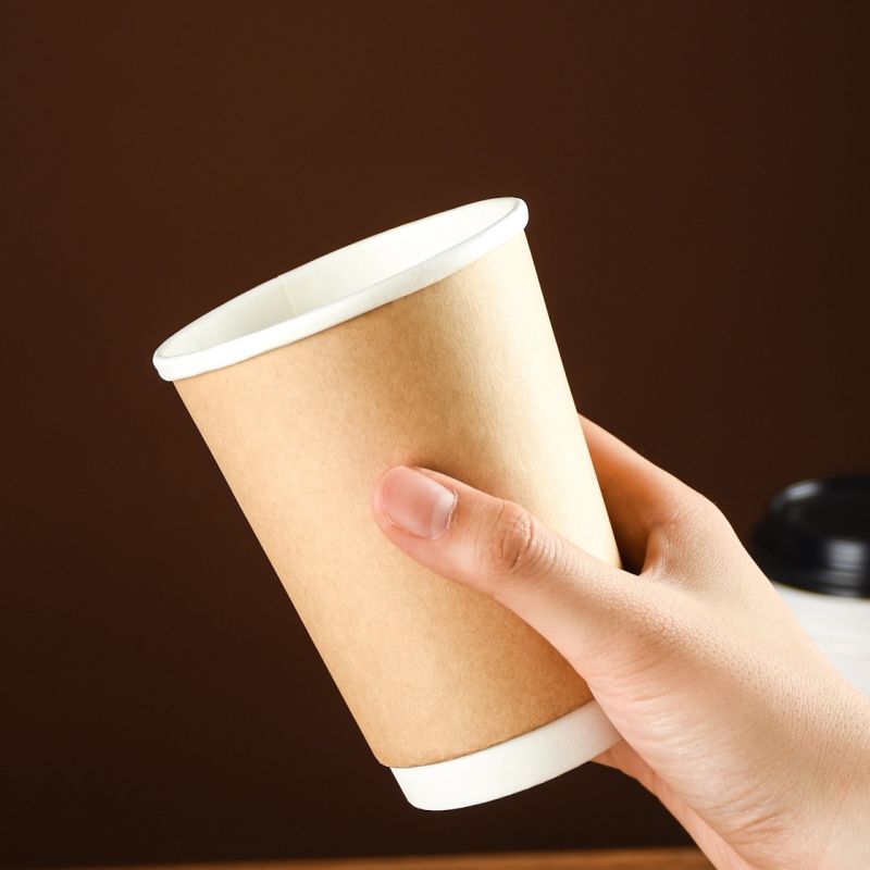 Eco-Friendly Take Away Disposable Double Wall Coffee Paper Cup 8oz for Coffee