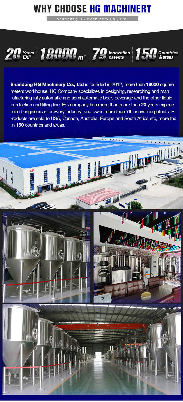 10000 L Beer Plant 7bbl Industrial Beer Brewery Plant