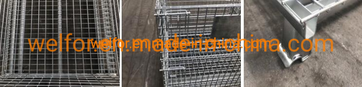 Foldable Welded Stackable Collapsible Metal Steel Wire Mesh Storage Containers