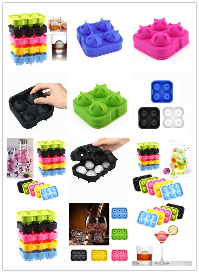 Silicone Spherical Round Ball DIY Ice Cube Tray Maker