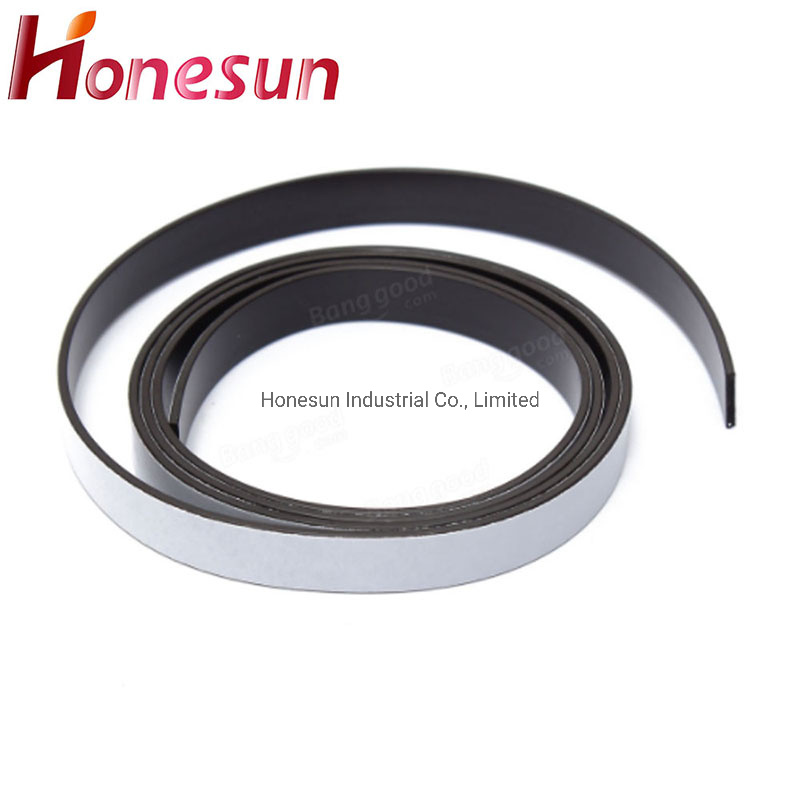 Super Strong Customized Flexible Magnet Strip with Adhesive Magnetic Tape with Adhesive
