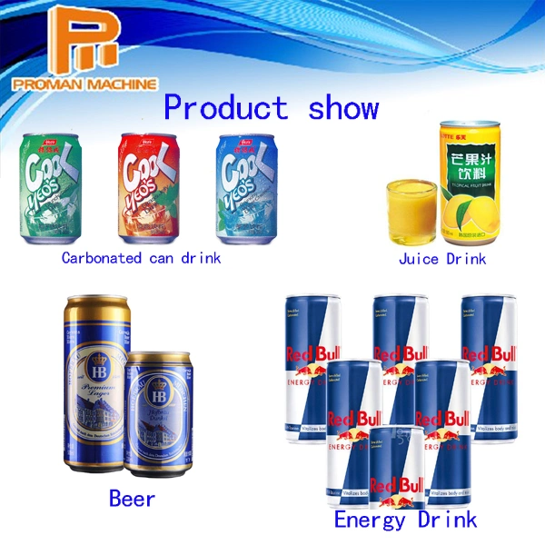 Iced Coffee Can Bottling Machine Red Bull Tin Can Processing Packaging Machine