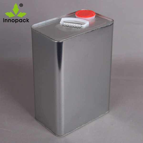Engine Oil Tin Can Packaging Glue Tin Box Coating Product Tin Can Plastic Caps