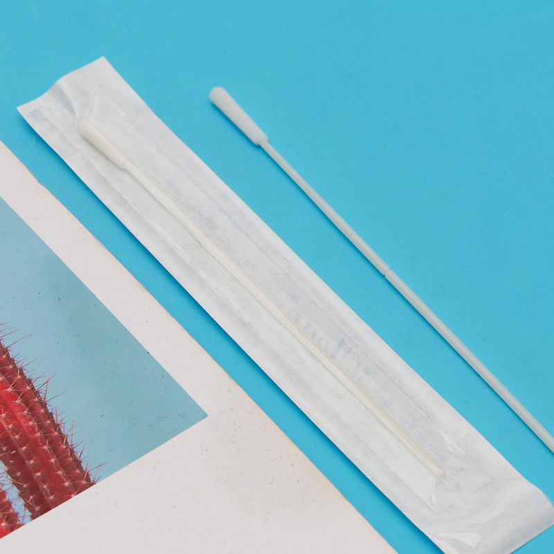 Medical PP Stick Sterile Samping Nasal Pharyngeal Nasopharyngeal Oral Nylon Flocked Swabs