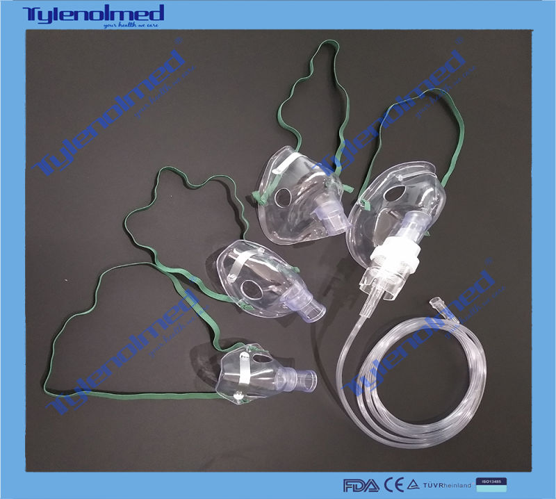 Medical Disposable PVC Face Oxygen Aerosol Mask with Nebulizer Kit