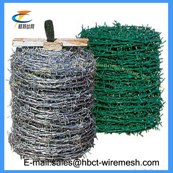 Hot Dipped Galvanized Barbed Wire/PVC Coated Barbed Wire Bwg 14X16