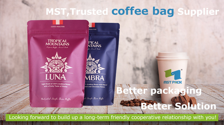 Environmental Friendly Laminated Metalized Coffee Tea Outer Bag