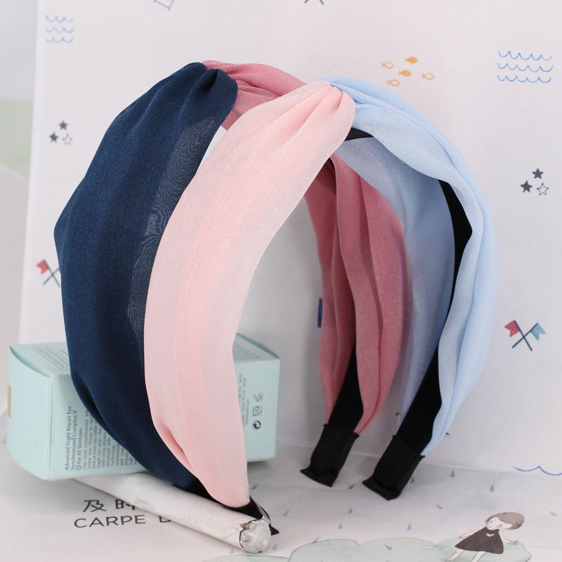 2018 Summer Beach Design Double Color Handbands for Women Hair Accessories