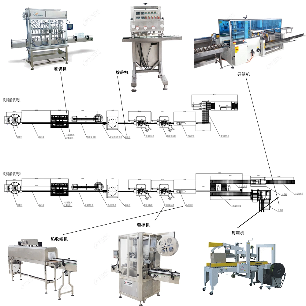 Automatic Milk Coffee Protein Powder Filling Packing Machine Line for Tin Can