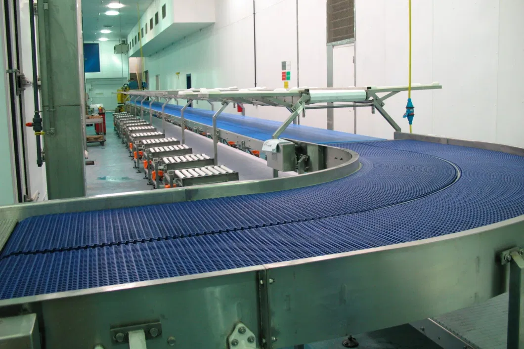 Conveyors Belting Plastic Modular Belt Machine Slat Chain Conveyor