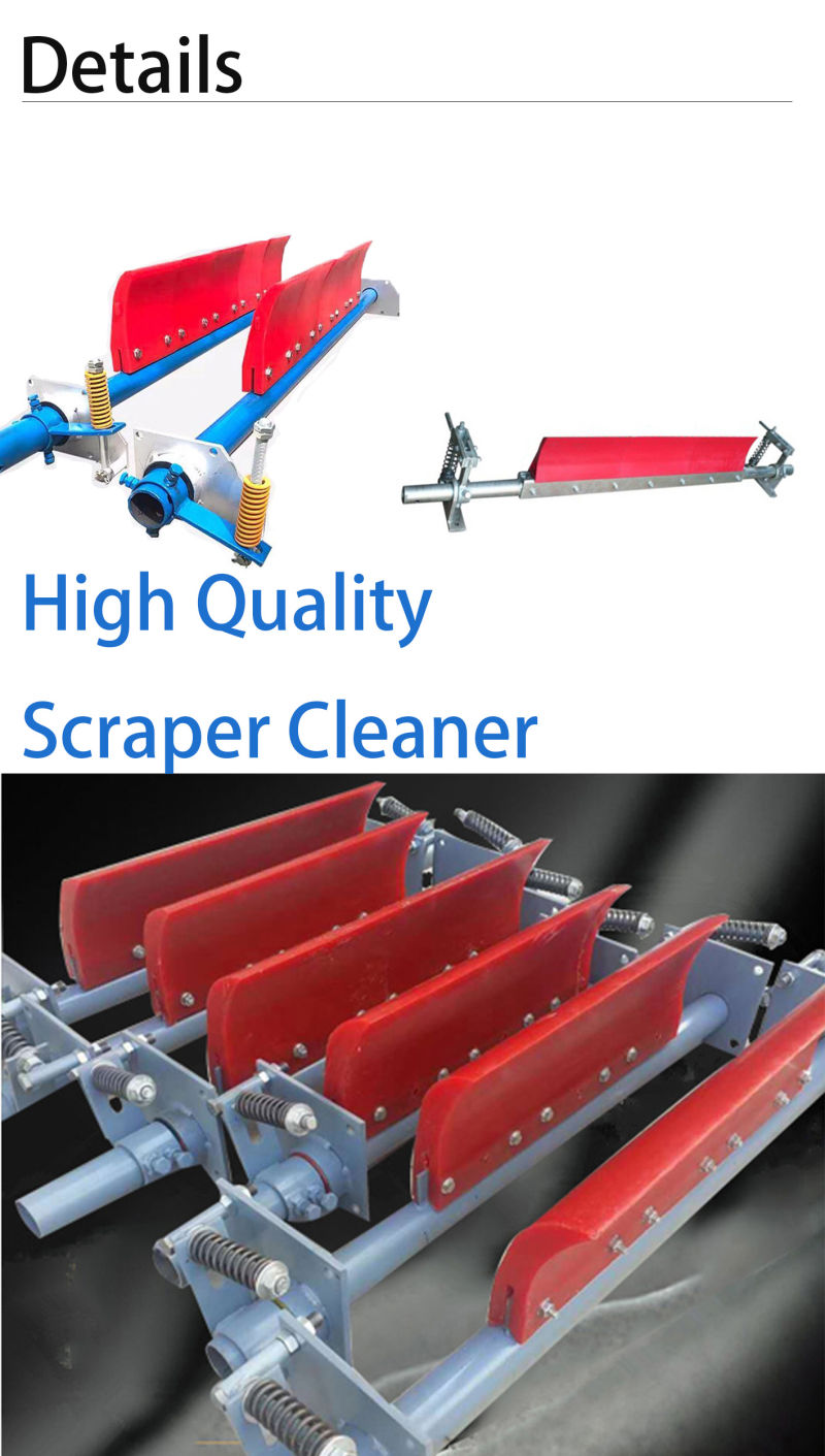 PU Primary Wear-Resisting Belt Conveyor Cleaner Scraper