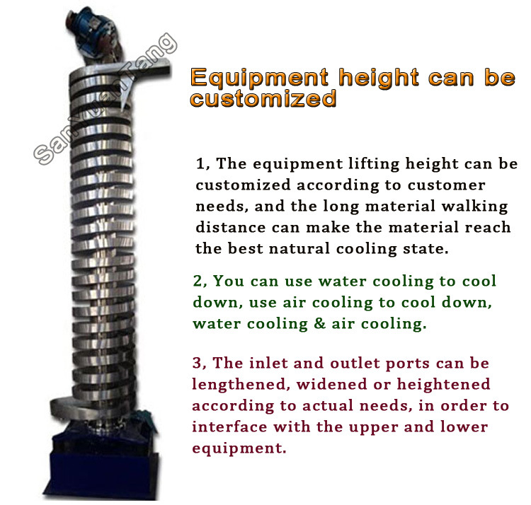 Stainless Steel Vibrating Spiral Conveyor Powder Vertical Conveyor