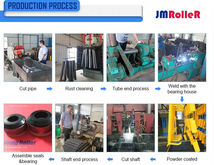 Conveyor Belt Support Roller Heavy Duty Steel Roller Industrial Steel Roller