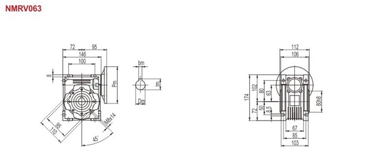 New Type Helical Gearbox for Conveyor