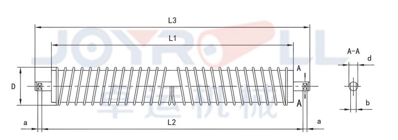 Custom-Made Excellent Steel Spiral Return Roller for Belt Conveyor