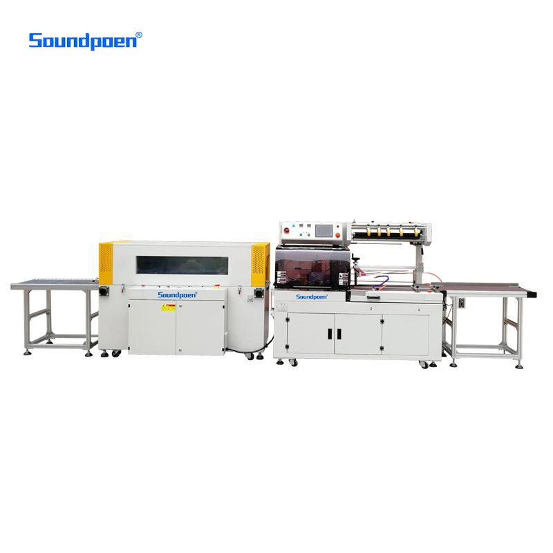 Small Shrink Wrapping Machine with Conveyor Line