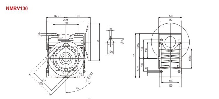 China Top Quality Supplier Helical Gear Reducer for Screw Conveyor