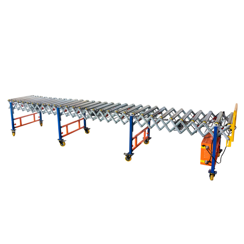 Stable Performance Motorized Telescopic Poly-V Belt Conveyor