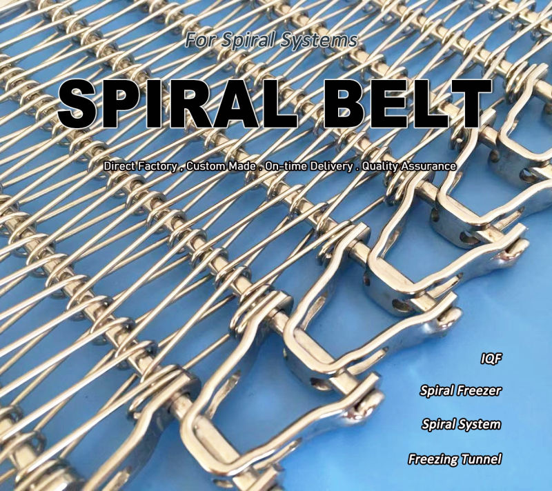 Low Tension Belting Spiral Belting Stainless Steel Spiral Conveyor Belt