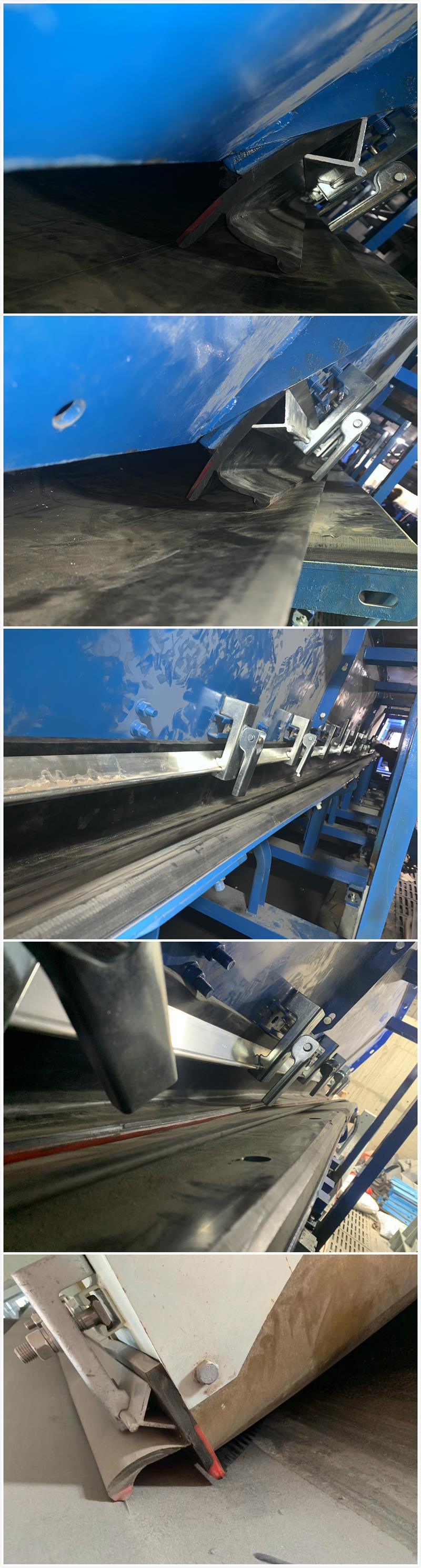 Chute Lining Conveyor Belt Side PU Skirting Rubber