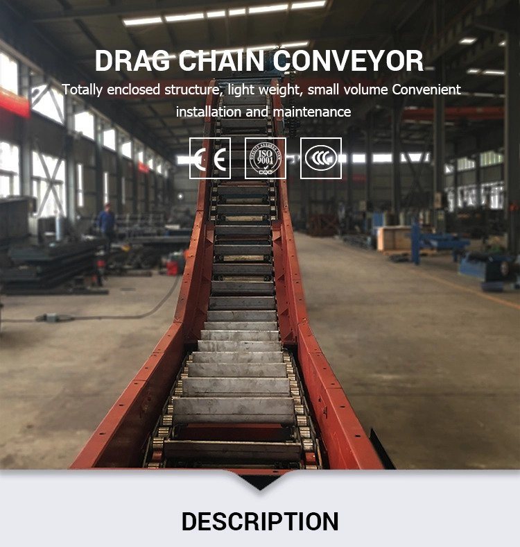 Scraper Conveyor/Scraper Chain Conveyor/Drag Flight Conveyor for Ash