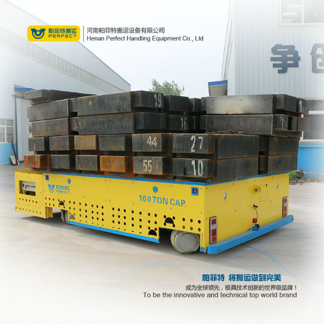 Steel Industry Pallet Transport Trolley for Assembly Line