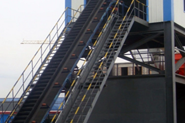 Building Material Large Incline Handling Rubber Belt Conveyor