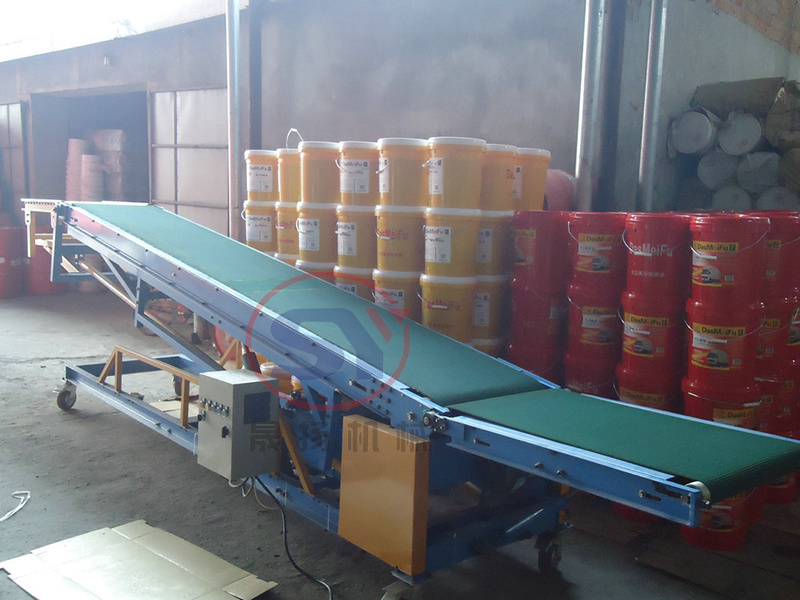 Motor Driven Acclivitous Incline Cleated Rubber Belt Conveyor Flexible Type
