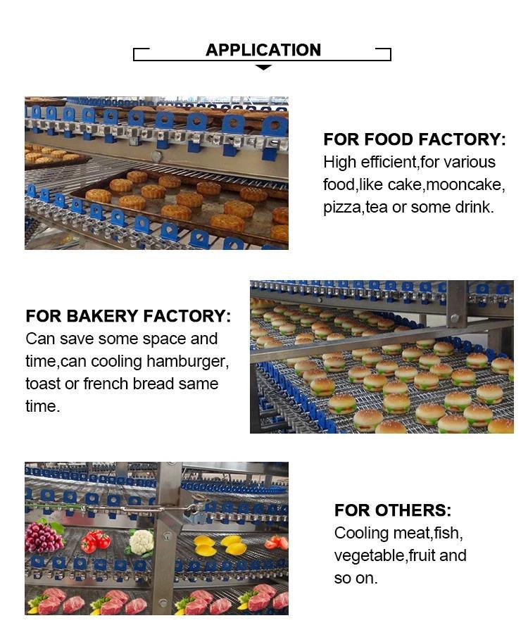 Spiral Type Cooling Conveyor for Cake and Bread Spiral Conveyor
