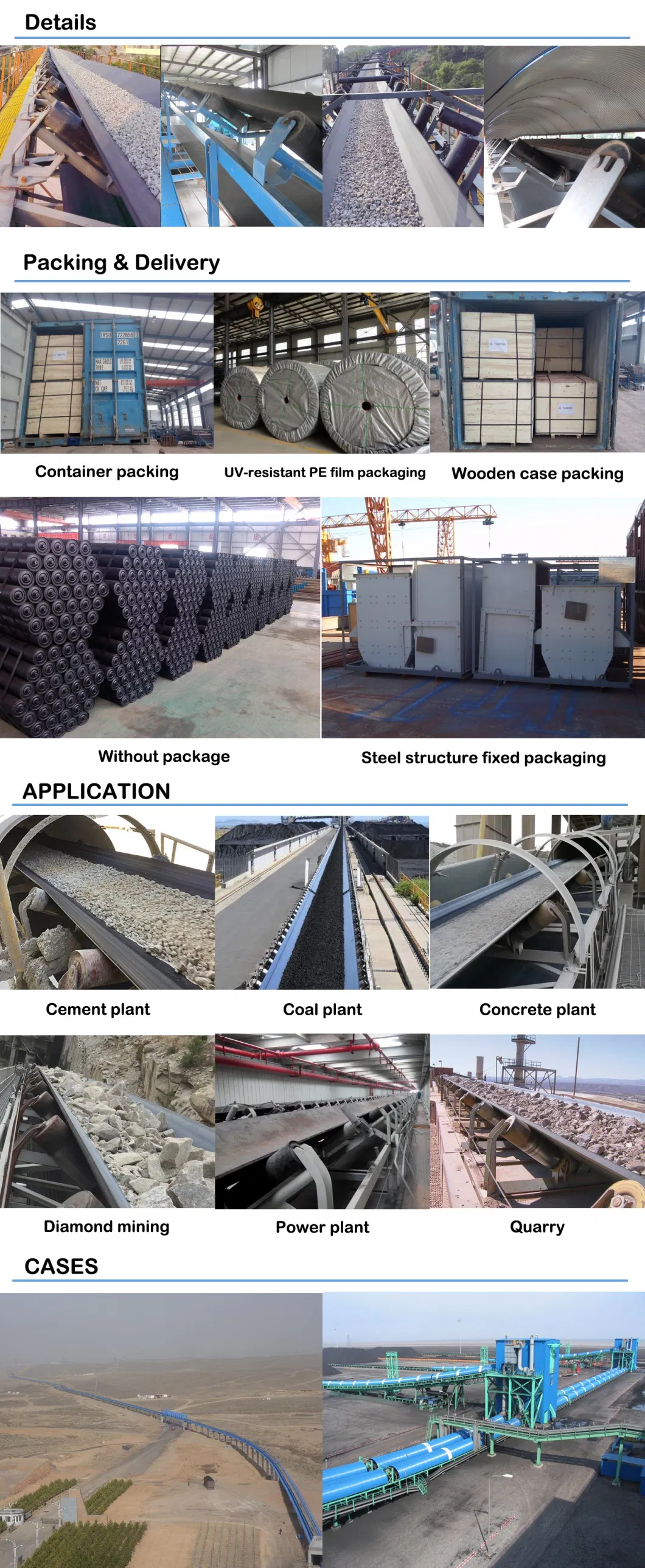 Heavy Duty Bulk Material Handling Tubular Belt Conveyor