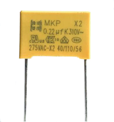 X2 Capacitor 225K275VAC for Suppressing Electromagnetic Interference of Power Supply