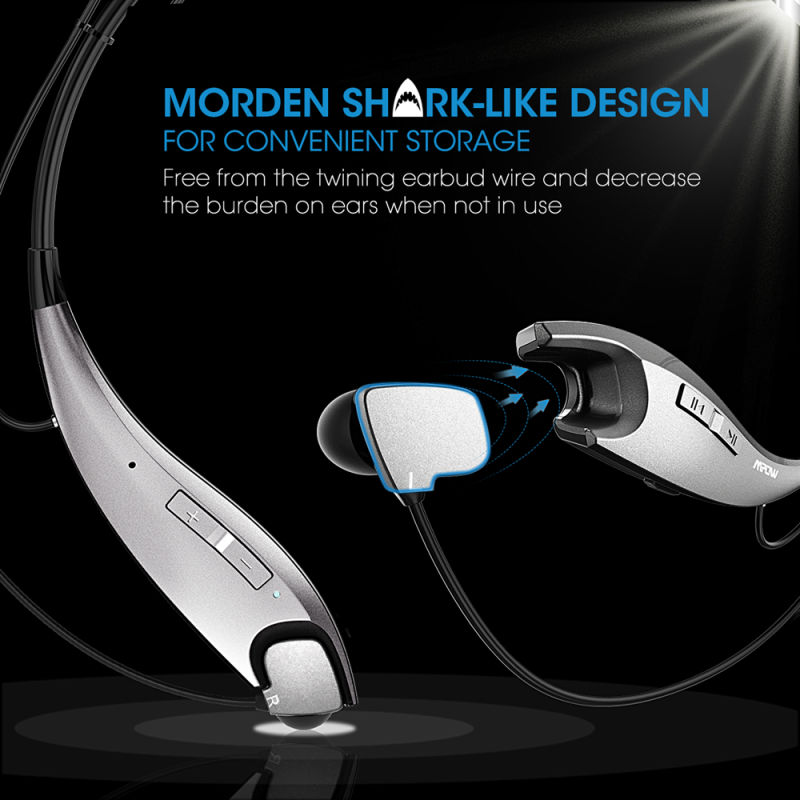 Mpow Neckband Wireless Bluetooth Stereo Headphone Headset Mobile Earphone