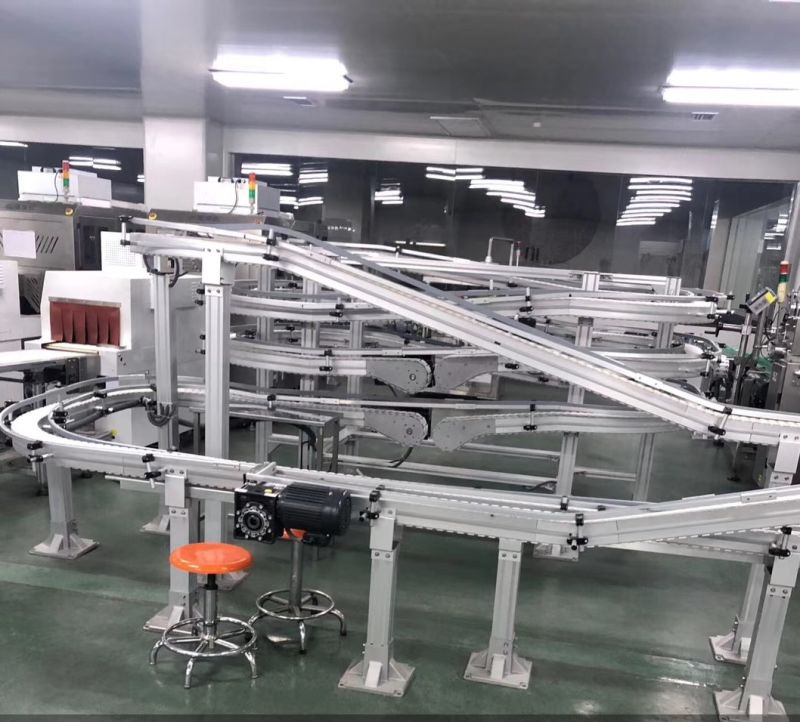 Flat Mesh Belt Conveyor for Food Industry Materiel Transport