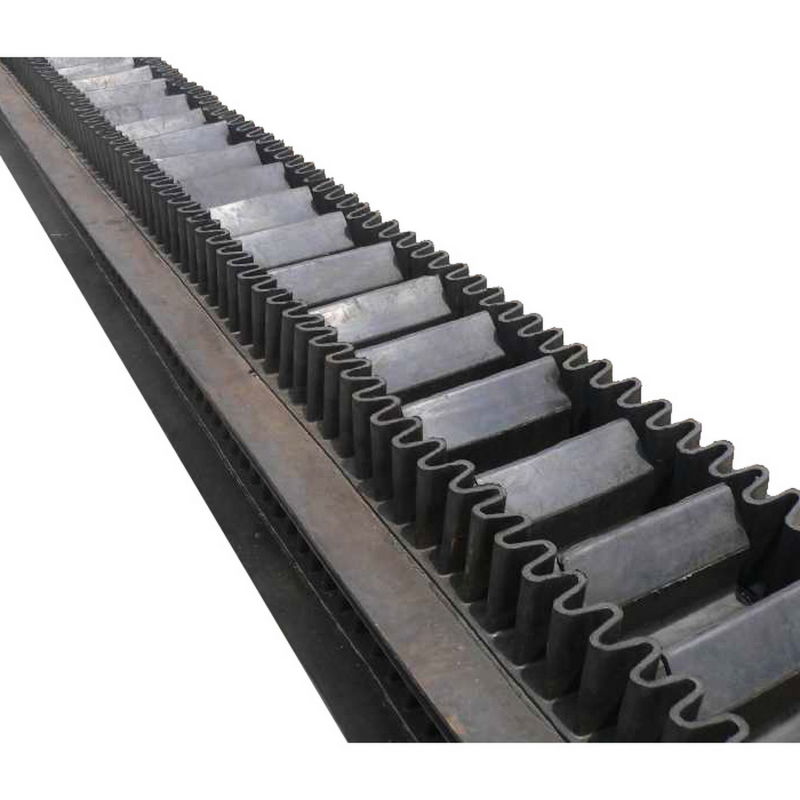 Sidewall Conveyor Belting with Two Corrugated Side Walls Belt